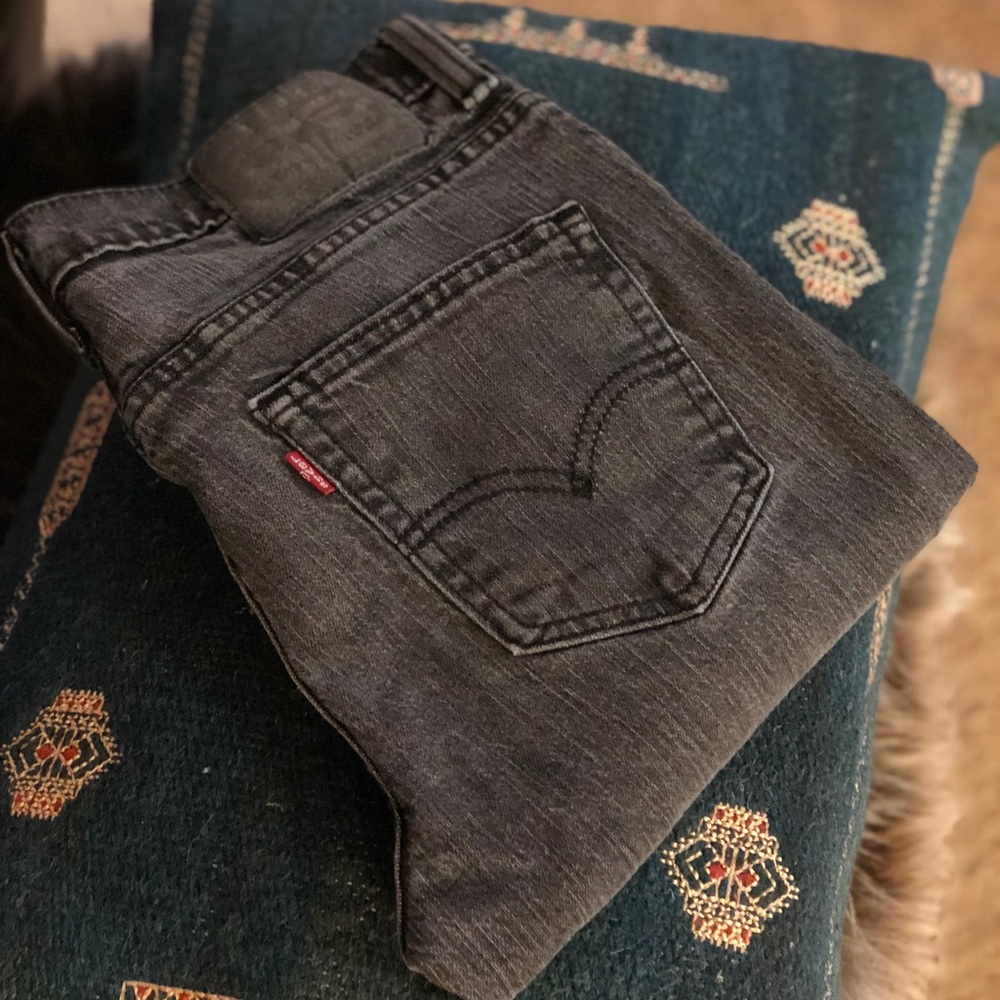 Levi’s 520 Taper Charcoal Black Denim